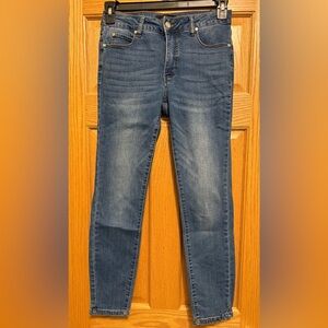 Classic Blue Denim Cropped Jeans